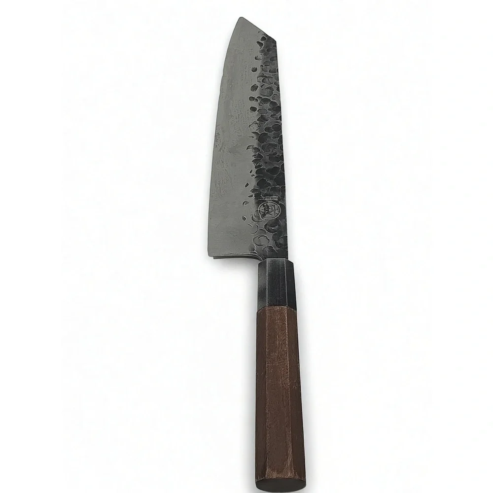 Mitsumoto Sakari 9in Kiritsuke Knife High Carbon Steel Tsuchime Professional